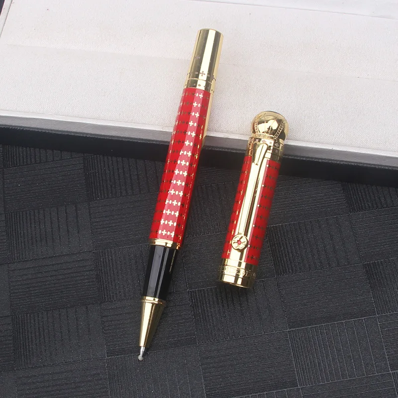 

Quality metal red gold Ballpoint Rollerball Fountain Pen Business Writing Pens