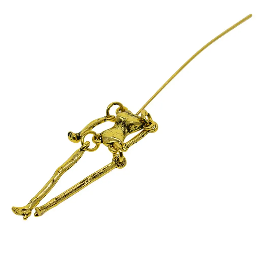 6 Pieces Skeleton Body Pendant Doll Charms for Necklace Dress Decorative Pendant DIY Jewelry Making Supplies