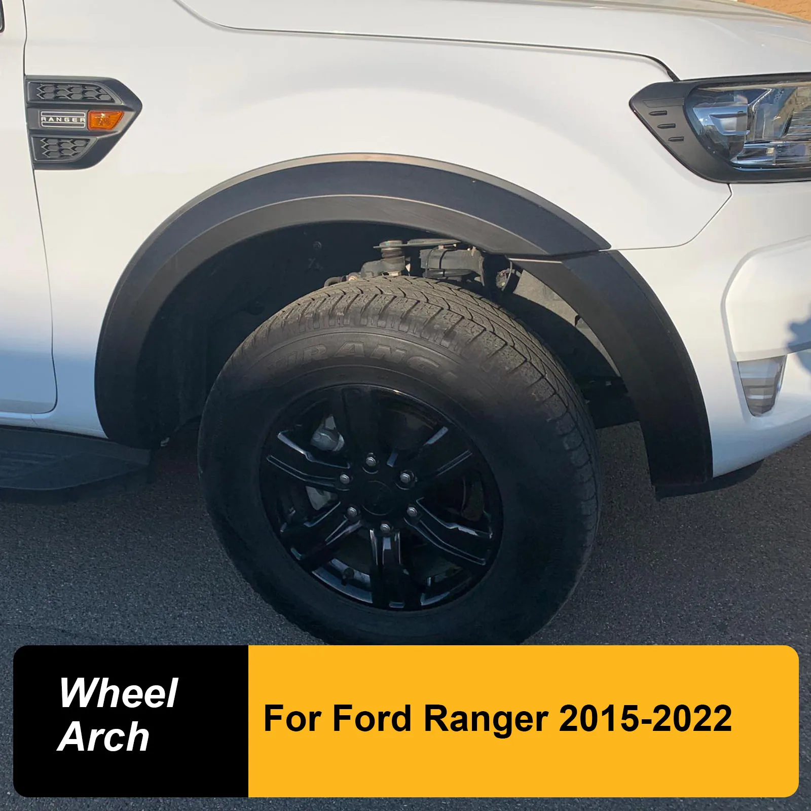 

OEM Fender Flares without parking sensor hole for Ford Ranger 2015-2022 Models T7 T8 Series Wheel Arch Protector Car Accessories