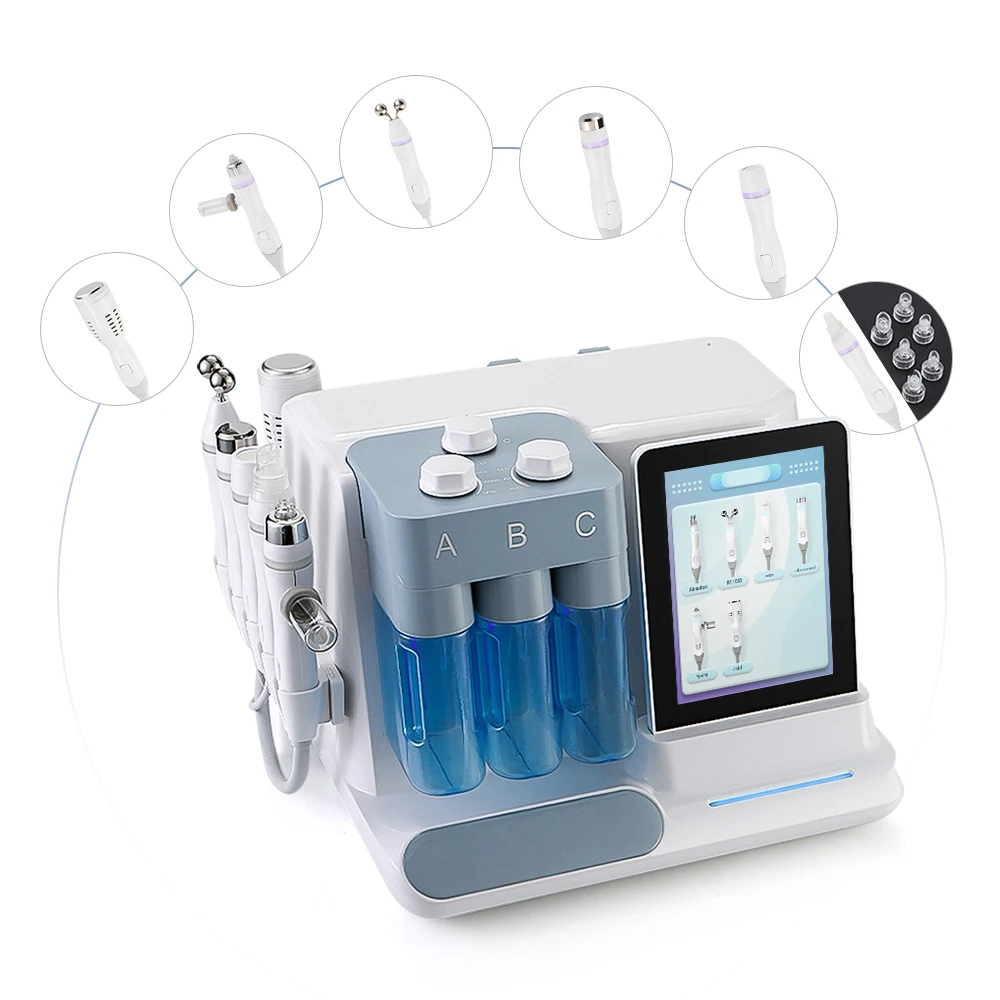 YTYINHot فقاعة فراغ إزالة الرؤوس السوداء هيدرو الأكسجين رذاذ تجميل الوجه هاين مع 9 لغات #2