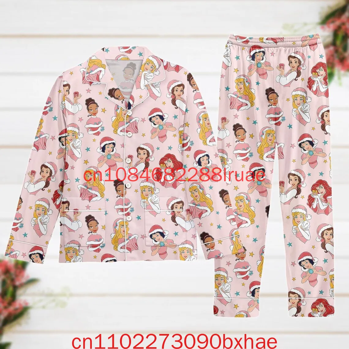 

Vintage Disney Princess Christmas Pajamas Ariel Belle Jasmine Cinderella Pajamas Disney Trip Christmas Gift