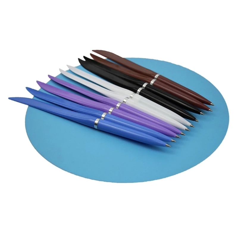 12x Blue Inks Writing Pen Ballpoint Pen with Box Opener Smooth Journaling Pen