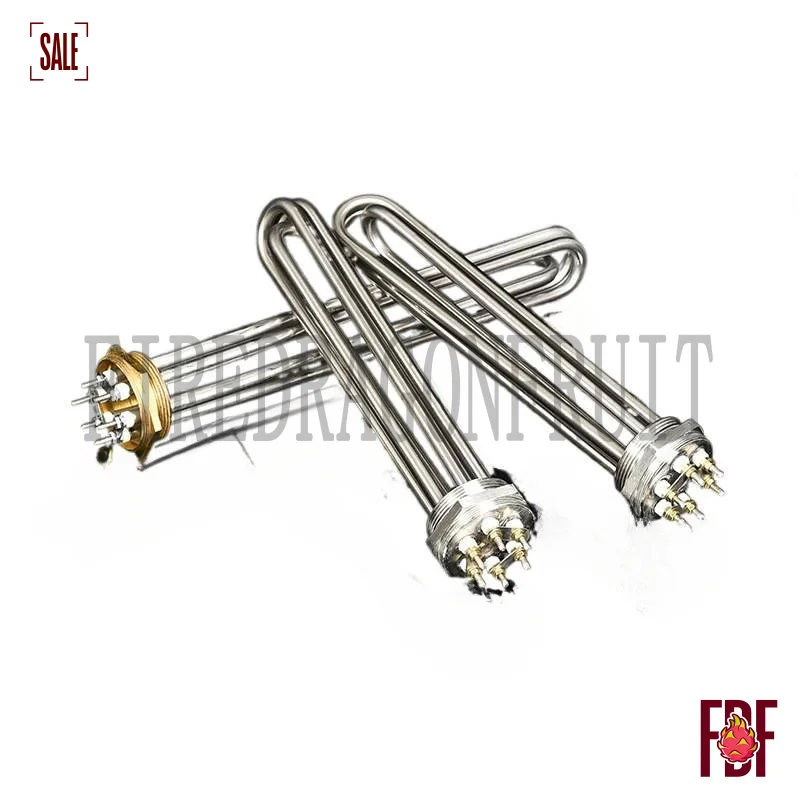 Stainless Steel ElectricHeat Rod DN40 Flange Thread Immersion HeaterIndustrial Boiler Hot WaterTank and Oil Heating System