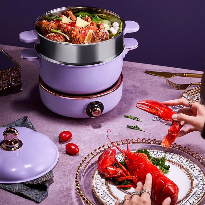 

Electric Cooker Multifunctional Household Split Dormitory Student Small Hot Pot Cooking and Frying Integrated Electric Cooker