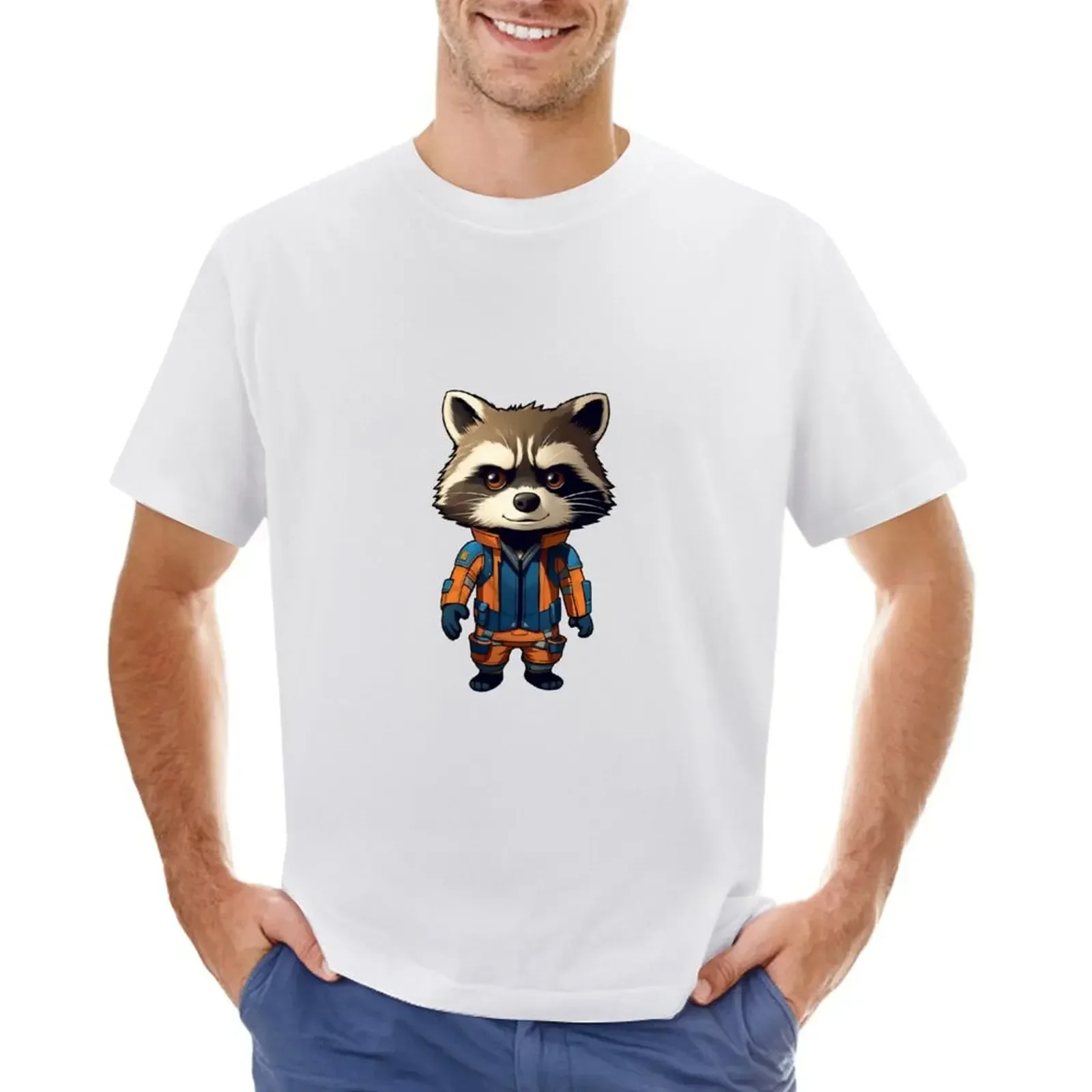 Rocket from Guardians of the Galaxy T-shirt plus sizes for a boy funnys mens graphic t-shirts big and tall