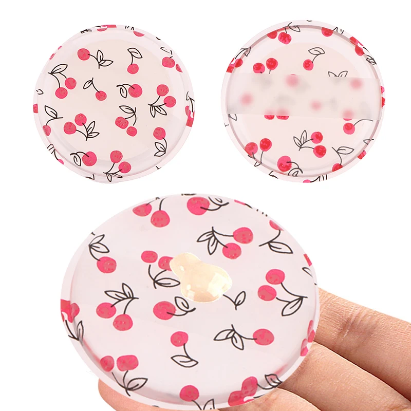 2 個チェリープリントシリコーンゲルパウダーパフスポンジフェイスコンシーラー化粧品なしパウダーファンデーションクリームアクセサリー