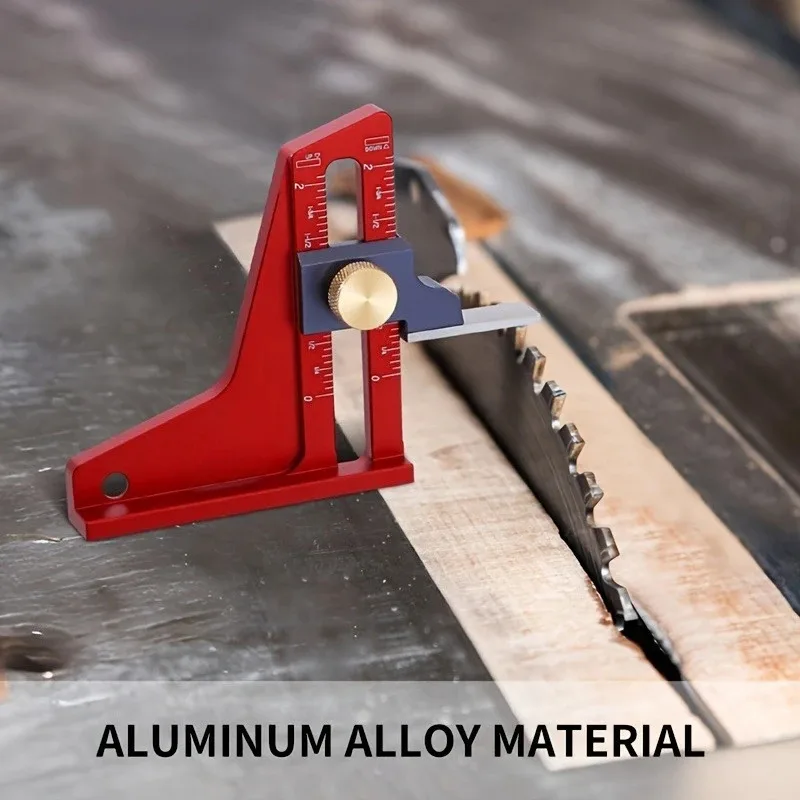 Aluminum Alloy Woodworking Height Gauge, 1pc Dual Scales Vernier Caliper, Manual Measurement Tool for Table Saw & Router Table