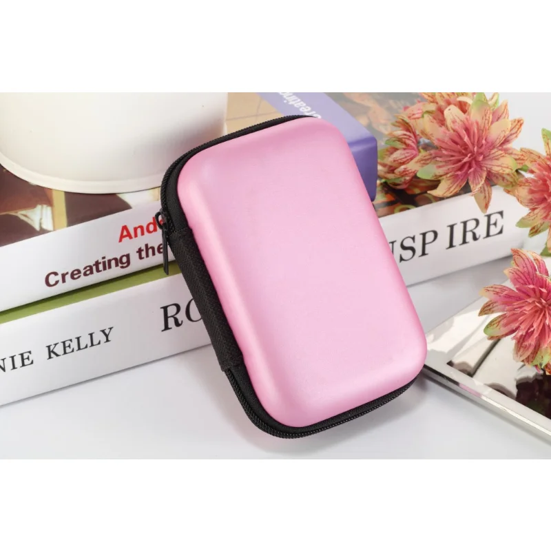 Portable Mini Color Earphone Bag Coin Purse Headphone USB Cable Case Storage Box Carteira Carrying Pouch Bag Fone de ouvido Acessórios