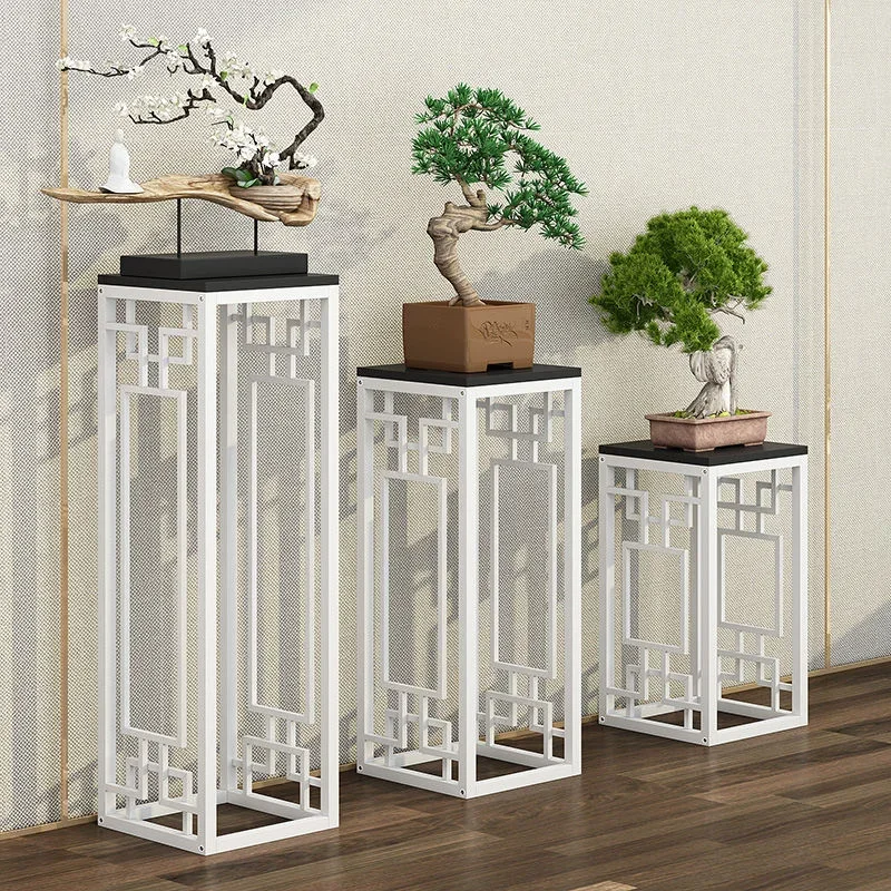 

Console Tables for Hallway Chinese Flower Stand Wrought Iron Decoration Shelf Balcony Living Room Entryway Table Mesas Salon Ins