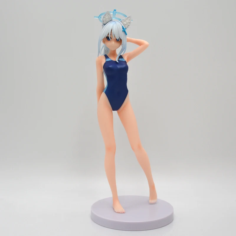 24cm Blue Archive Sunaookami Shiroko Anime Girl Figure Amau Ako Action Figure Shimoe Koharu Figurine Collectible Model Toys Gift