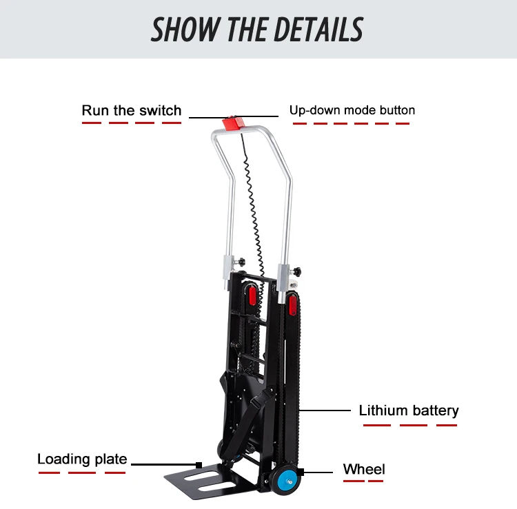 Easy to Fold and Carry IndustrialHand Truck Dolly Trailer Dolly Tow   Convenient for Handling Heavy Goods