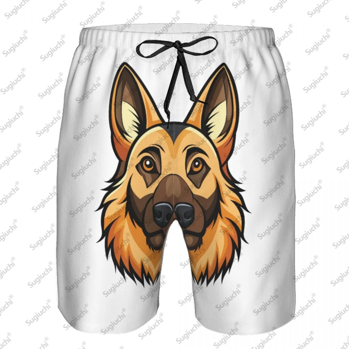 

2025 German Shepherd Dog Mens Swim Trunks Qucik Dry Board Beach Shorts Bathing Suit for Men Boardshorts Lightweight