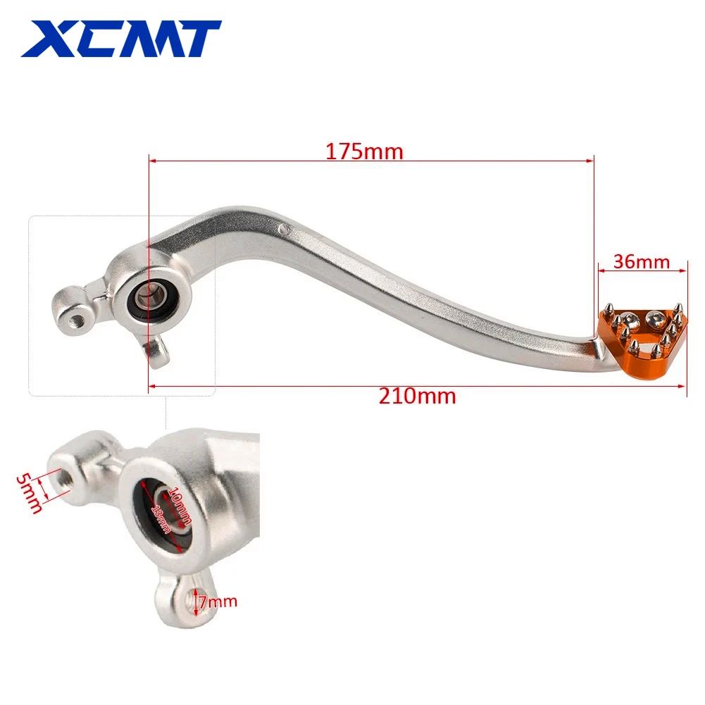 Motorcycle CNC Rear Brake Pedal Lever For KTM SX SXF XC XCF XCW XCFW EXC EXCF 2017-24 For Husqvarna TC TX TE FC FE FX FS 2016-24