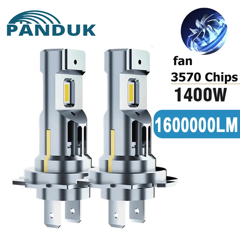 

PANDUK Mini H7 LED 1600000LM 1400W Headlight Bulbs H4 H11 H1 9005 HB3 9006 HB4 6000K LED Canbus CSP Chips 1:1 Size Fog Car Light