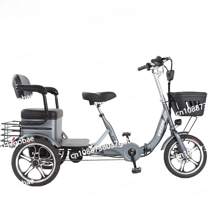 

Electric Tricycle Household Small Long-range Cycling Travel Labor-saving and Lightweight Electric Tricycle