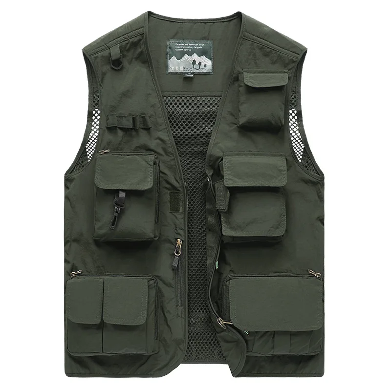 Outdoor Vest For Men In Summer With Multiple Pockets Large Size For Men In Spring And Autumn Horse Jacket For Photography Fishin