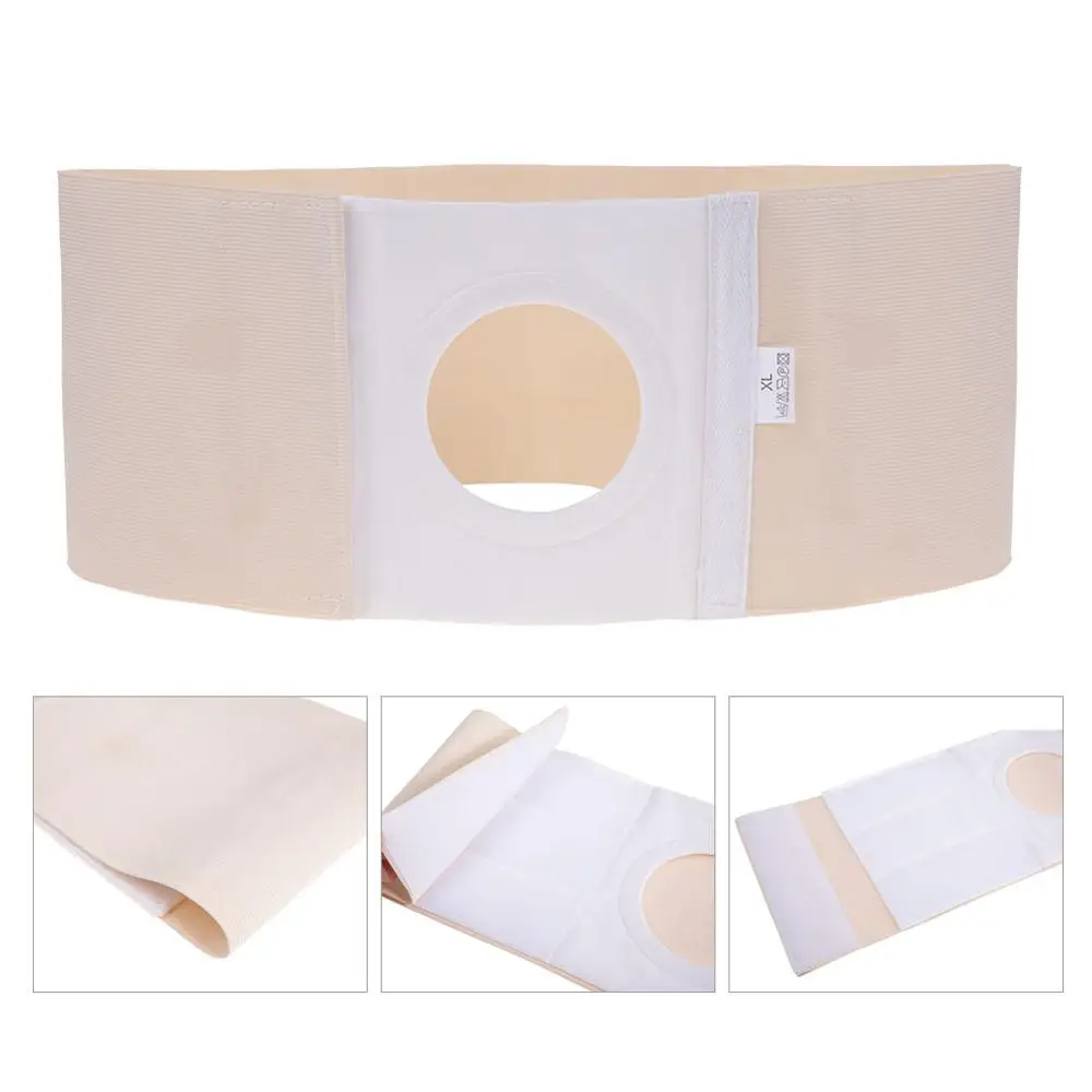 4 Size Ostomy Abdomen Belt With Stoma Elastic Prevention Care Medical Abdomen Belt With A Hole Unisex Ostomy Hernia Binder Brace