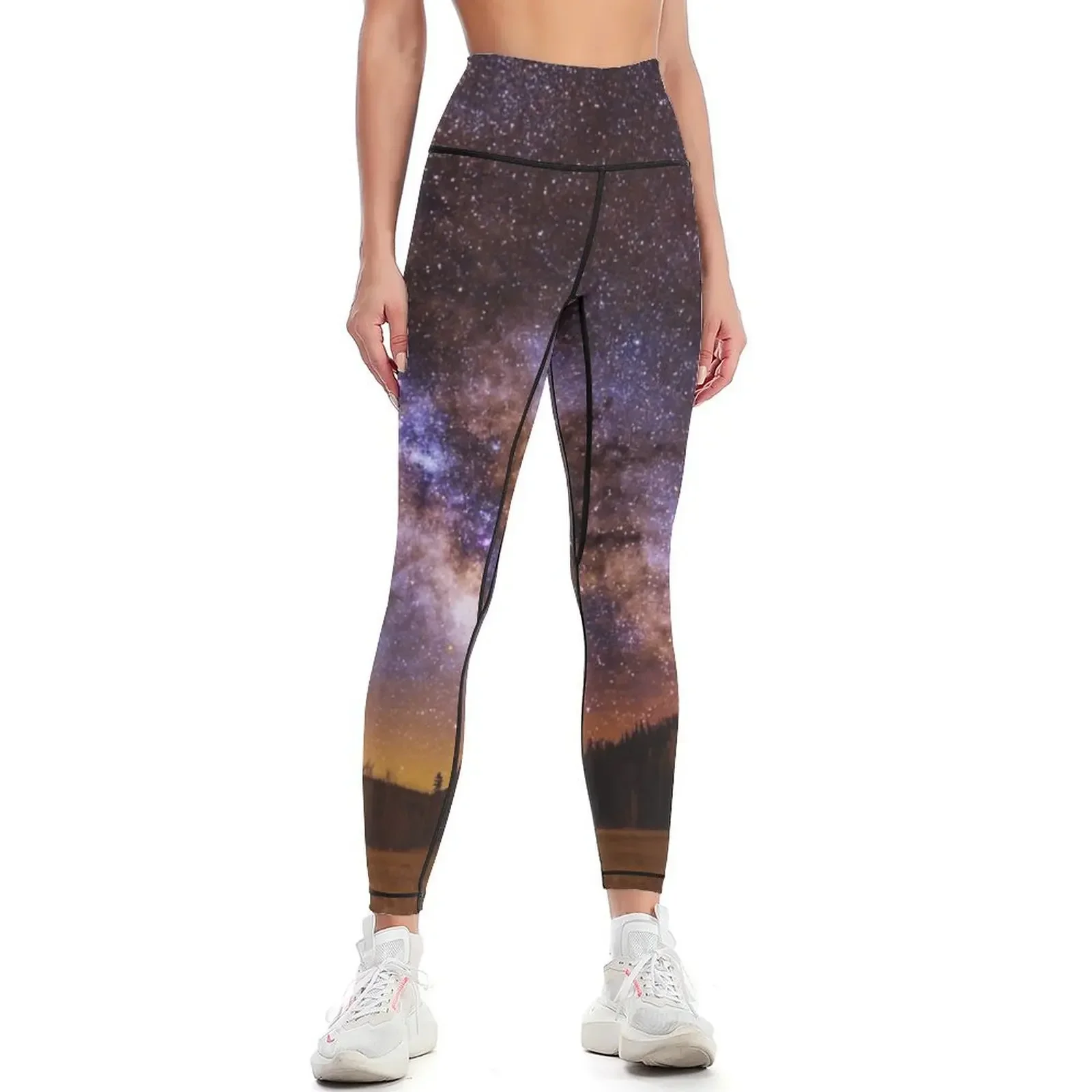 

Milky Way Rising Leggings harem pants Women's sportswear Clothing fitness legings for fitness Womens Leggings