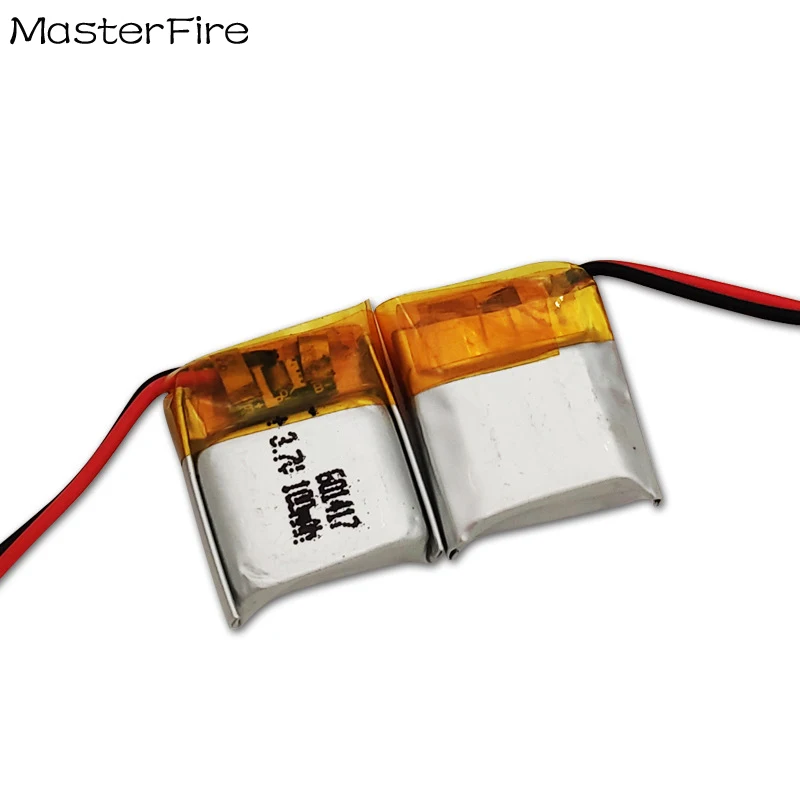 4PCS 601417 100mah 3.7V Lithium Polymer Battery For Bluetooth Headset Headphone Smart Watch Rechargeable Li-polymer Batteries