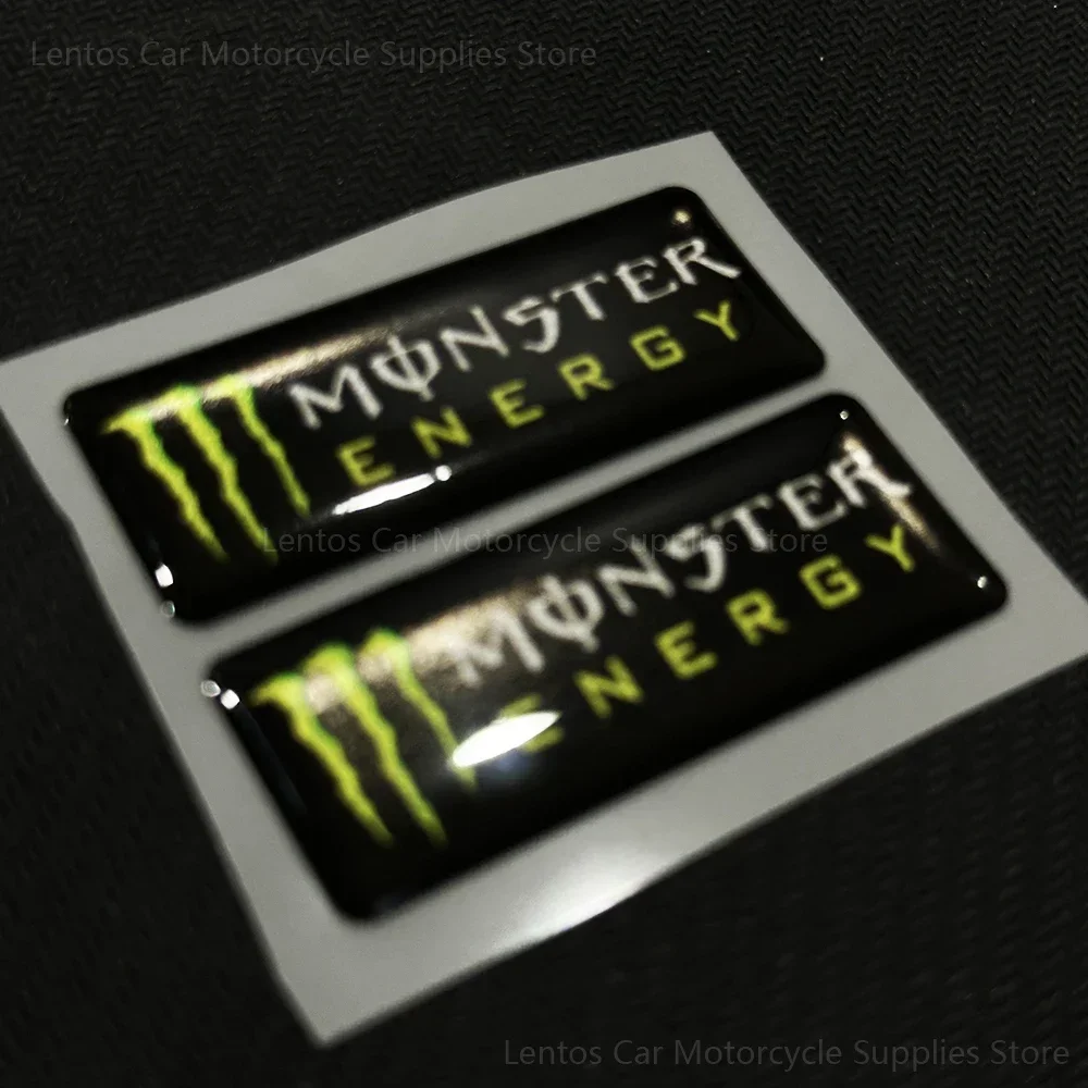 2pc/set Waterproof Three-dimensional Reflective Stickers Monster Energy Stickers Helmet Decoration Creative Modification