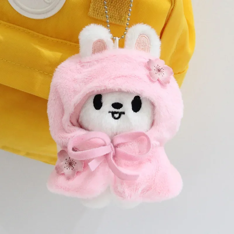Neues Skzoo Niedliches Spielzeugset im Sakura-Thema mit Umhang, Schal, Verkleidungsfigur, Tasche, Schlüsselanhänger, Dekorativer Kawaii Plüschpuppen-Zubehör-Geschenk – Detail 14