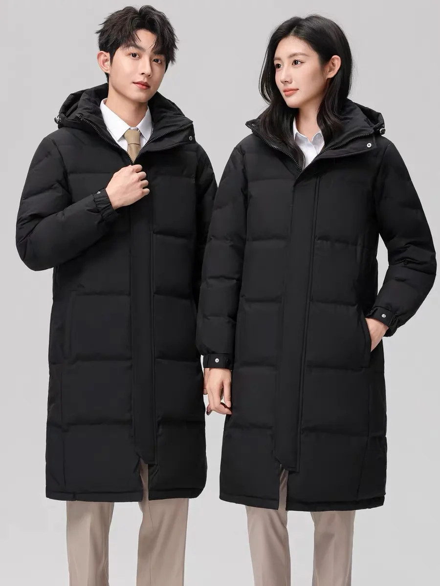 

Зимняя утепленная куртка с капюшоном средней длины, оверсайз, на хлопковой подкладке, для пар, студентов, для активного отдыха и спорта
