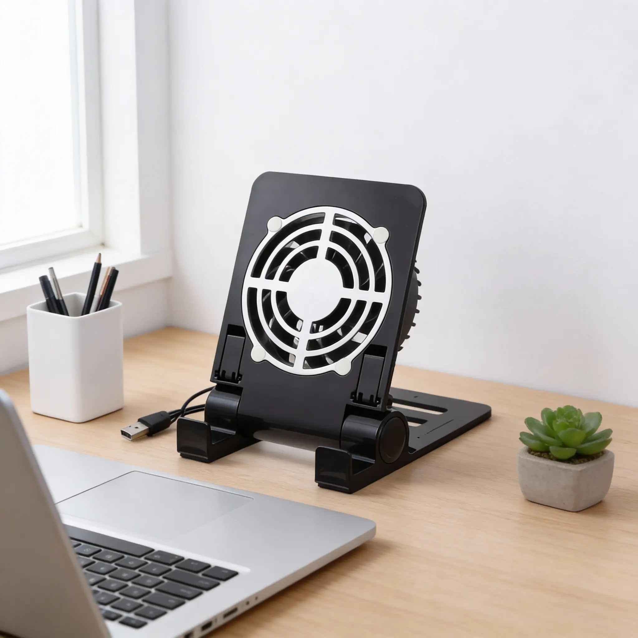 

Portable Radiator Fan 3 in 1 USB Cooler Phone Tablet Stand Adjustable Angle Cooling Holder Game Machine Radiator