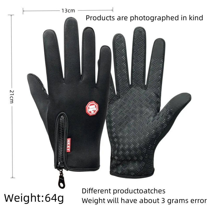 A Lot Of People Like It Outdoor Sports Touch Screen Non Slip Wind Fleece Warm Mountain Riding Gloves