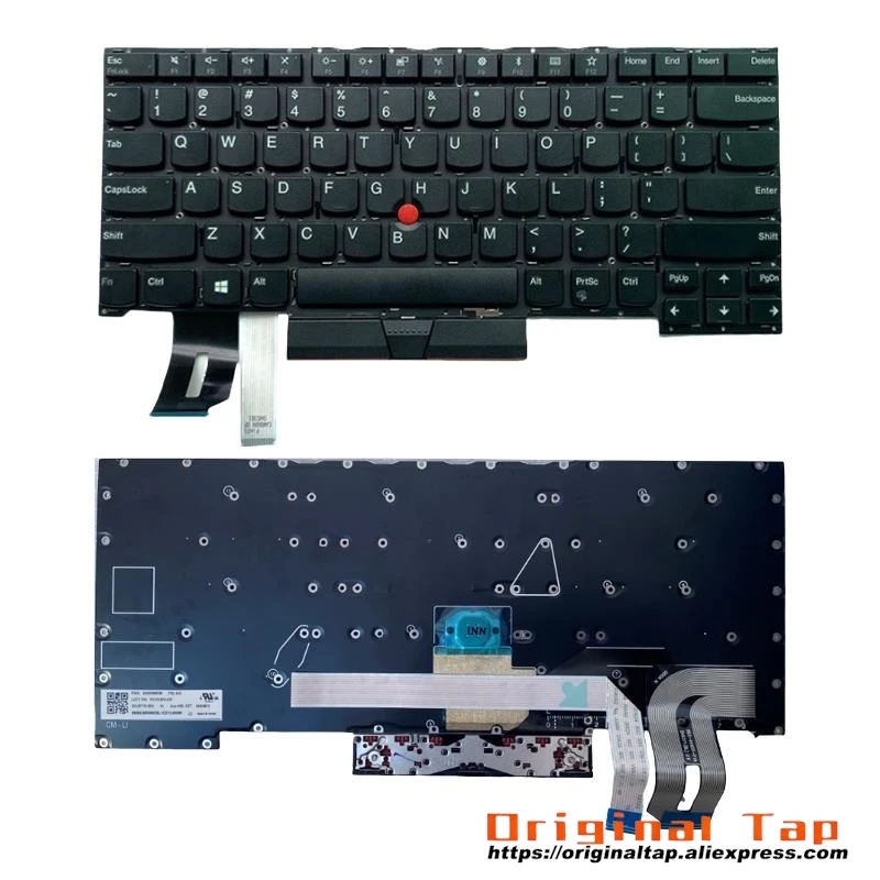 US English Keyboard for Lenovo Thinkpad T490s T495s SN20R66006 SN20R66078 SN20R66031 SN20R66103 SN20R66037 SN20R66109