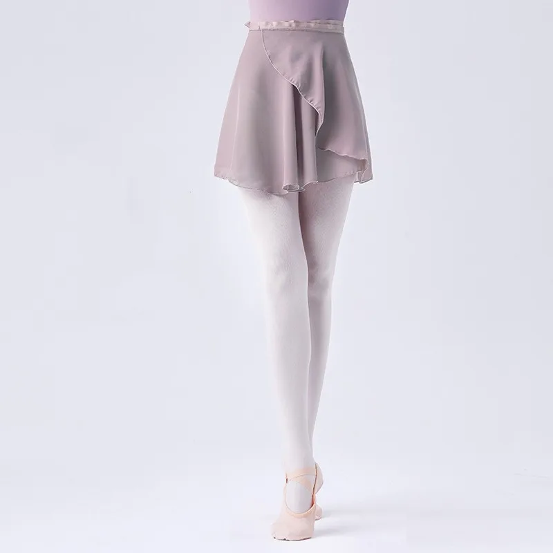 18 Color Ballet Dance Skirts Chiffon Pettiskirts Girl Ballet Dance Tulle Skirt Pull-On Wrap Pleated Skirt With Adjustable Band