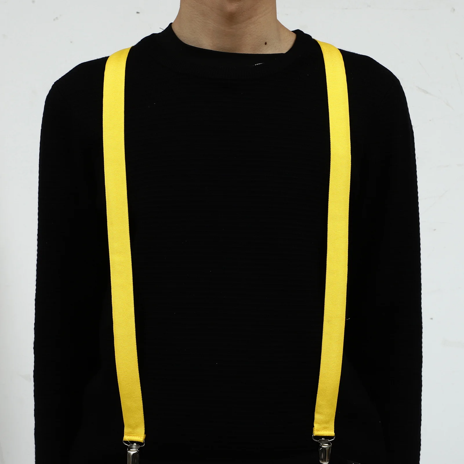 Tirantes brillantes con luz Led, tirantes ajustables en forma de Y con Clip, color amarillo, para pantalones cortos vaqueros, hombres y mujeres, fiesta luminosa, Festival