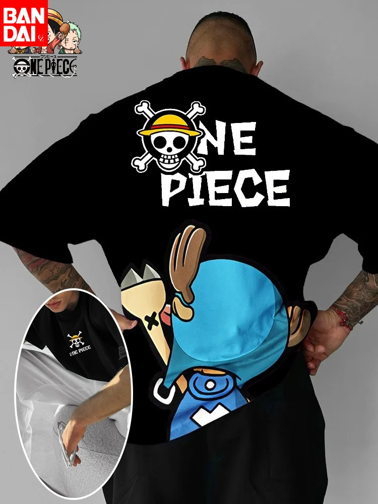 

One Piece Zoro Anime Men's Short Sleeve T-shirt New Summer Cotton Streetwear Casual Top Graphic Tee Oversized Y2k Clothes Unisex