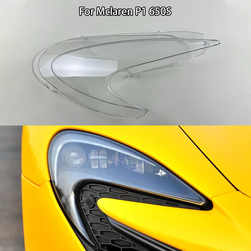 For Mclaren P1 650S Headlight Cover Lens Transparent Lamp Shell Lampcover Plexiglass Replace The Original Lampshade