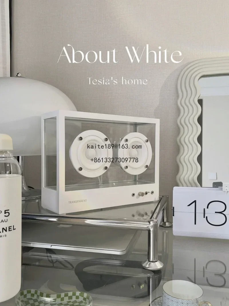 

Bluetooth subwoofer, minimalist lighting, transparent audio, accessories, INS