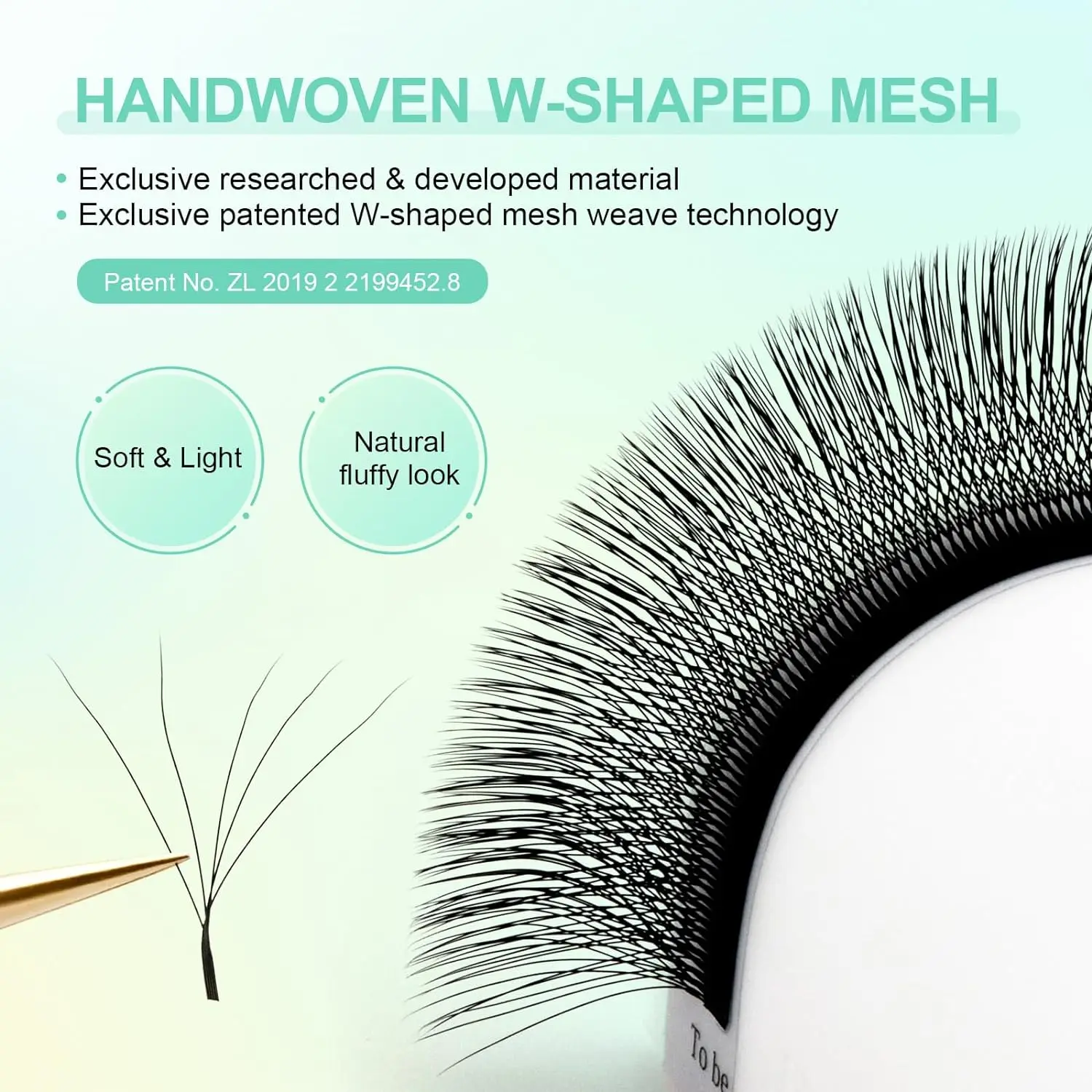 AILAISHI 12Lines Premium Mink 5D Pre-made False Eyelash W Shape Soft and Natural Individual Lash Extension Supplies nagaraku