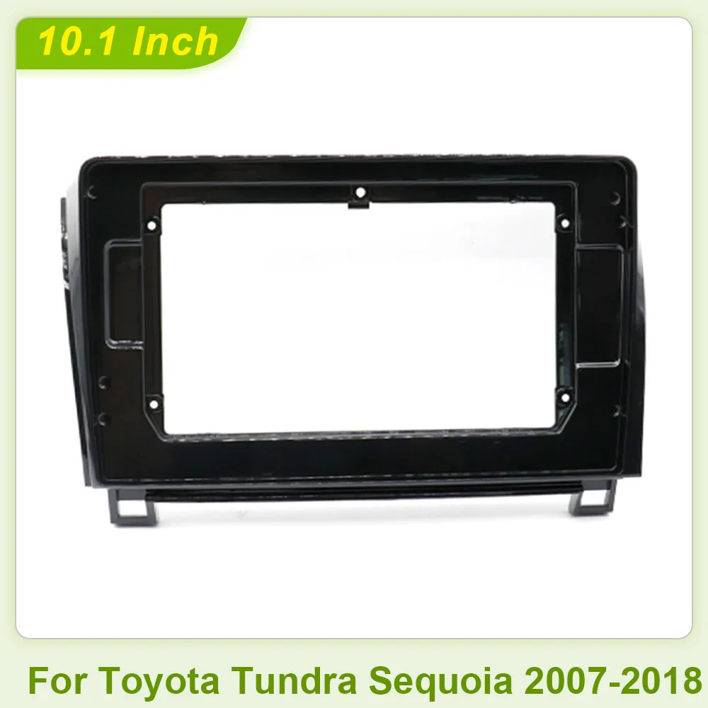 10.1 Inch 2DIN Car Radio Fascia Frame Install Panel Dashboard For Toyota Tundra Sequoia 2007-2018