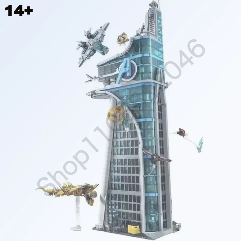 

In Stock 5201pcs Tower Heroes Assemble Building Fit Constructors Bricks Blocks Birthday Gift Movie