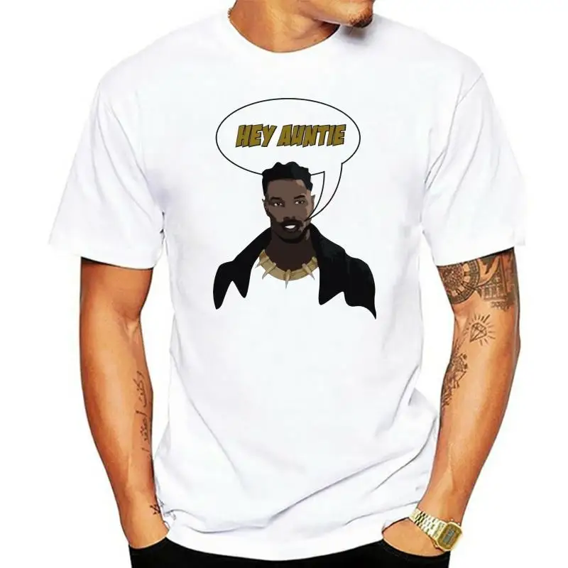 

Hey Auntie T-Shirt Killmonger Hey Auntie Shirt Wakanda Forever Tee Black Panther