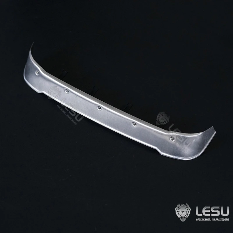 RC 1/14 LESU Metal Stainless Steel Visor Trim for Tamiya Hydraulic Excavator Loader Dump Truck for MAN VOLVO Tipper DIY Parts