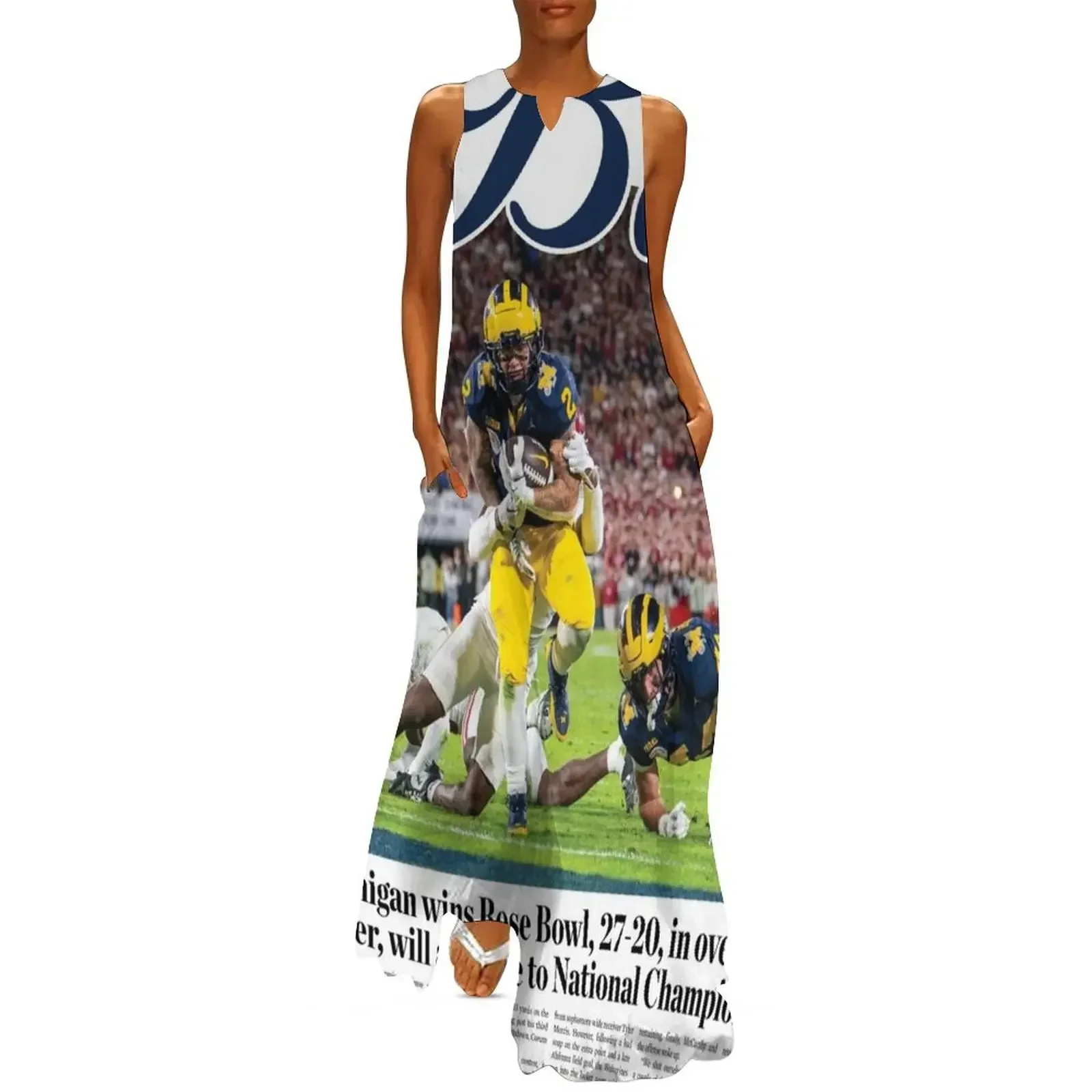 

The Michigan Daily Front Cover 1/3/24 (Rose Bowl) Long Dress prom clothes Clothing female luxury evening dresses 2025 Dress