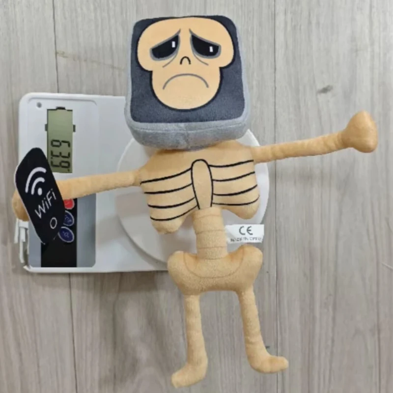 Nuova collezione 2025 Pot Hotspot Brainrot peluche - Simpatico scheletro farcito giocattolo Meme personaggio bambola per i fan dei giochi regalo del festival