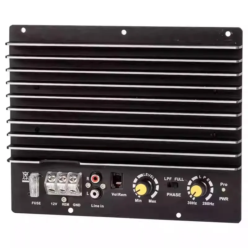 SOTAMIA 500W Car Audio Subwoofer 12 Volt Active Speaker Subwoofer High-power 12 Inch Speaker Power Amplifier Car
