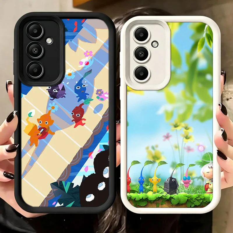 Чехол для телефона Game Pikmin 4 для Samsung A17 A27 A57 A16 A26 A36 A56 A15 A25 A35 A55 A05S A06 A07 Galaxy M15 M16 M23 M34 M36 M54