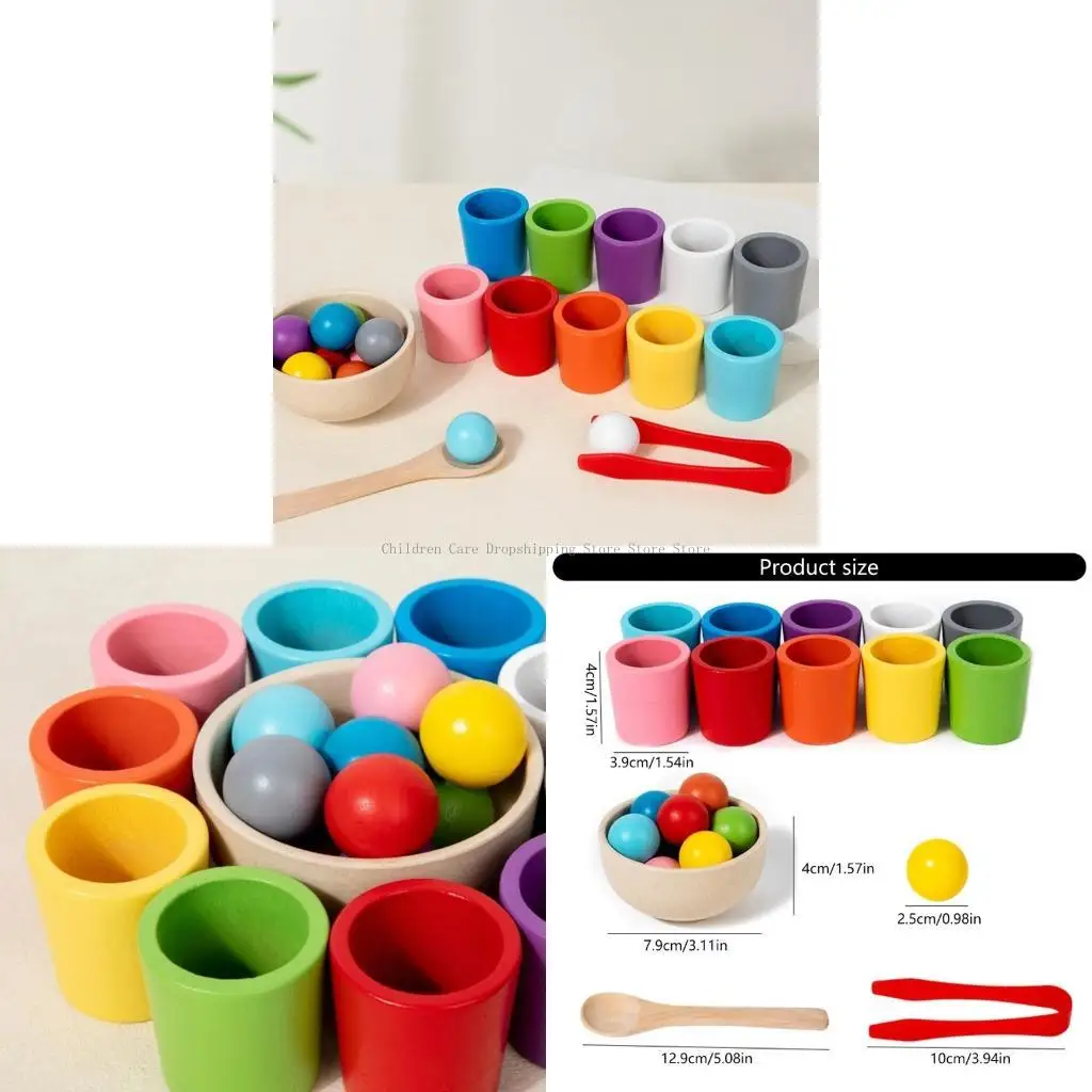 Tasses balles colorées jouet pour les tout-petits