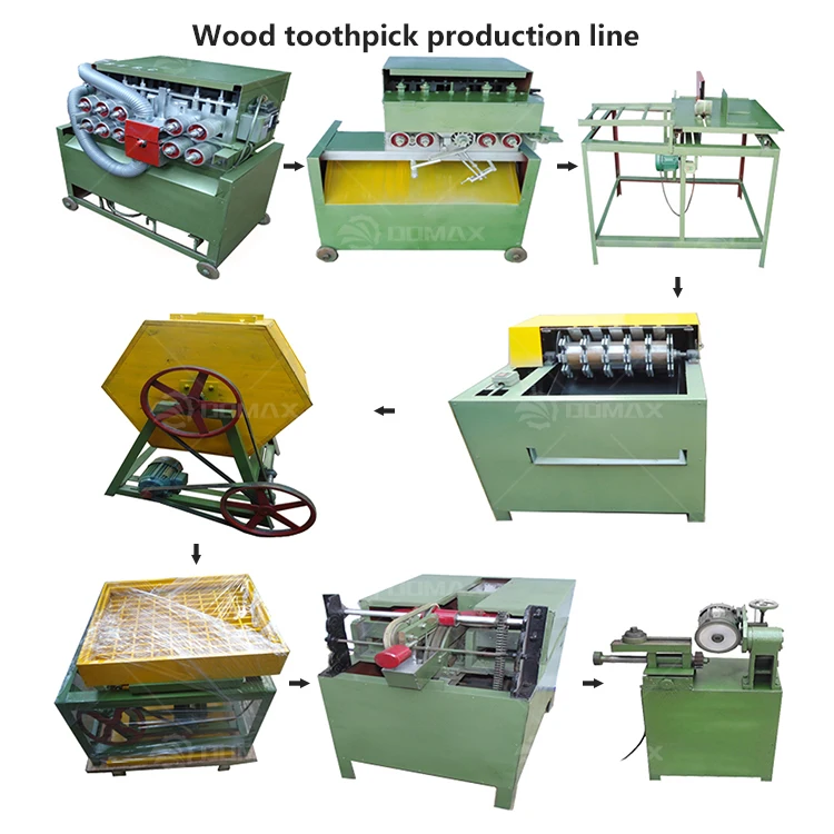 123Hot Whole Production Line Complete Bamboo Toothpick Making Machine/Wood Toothpick Process Machine