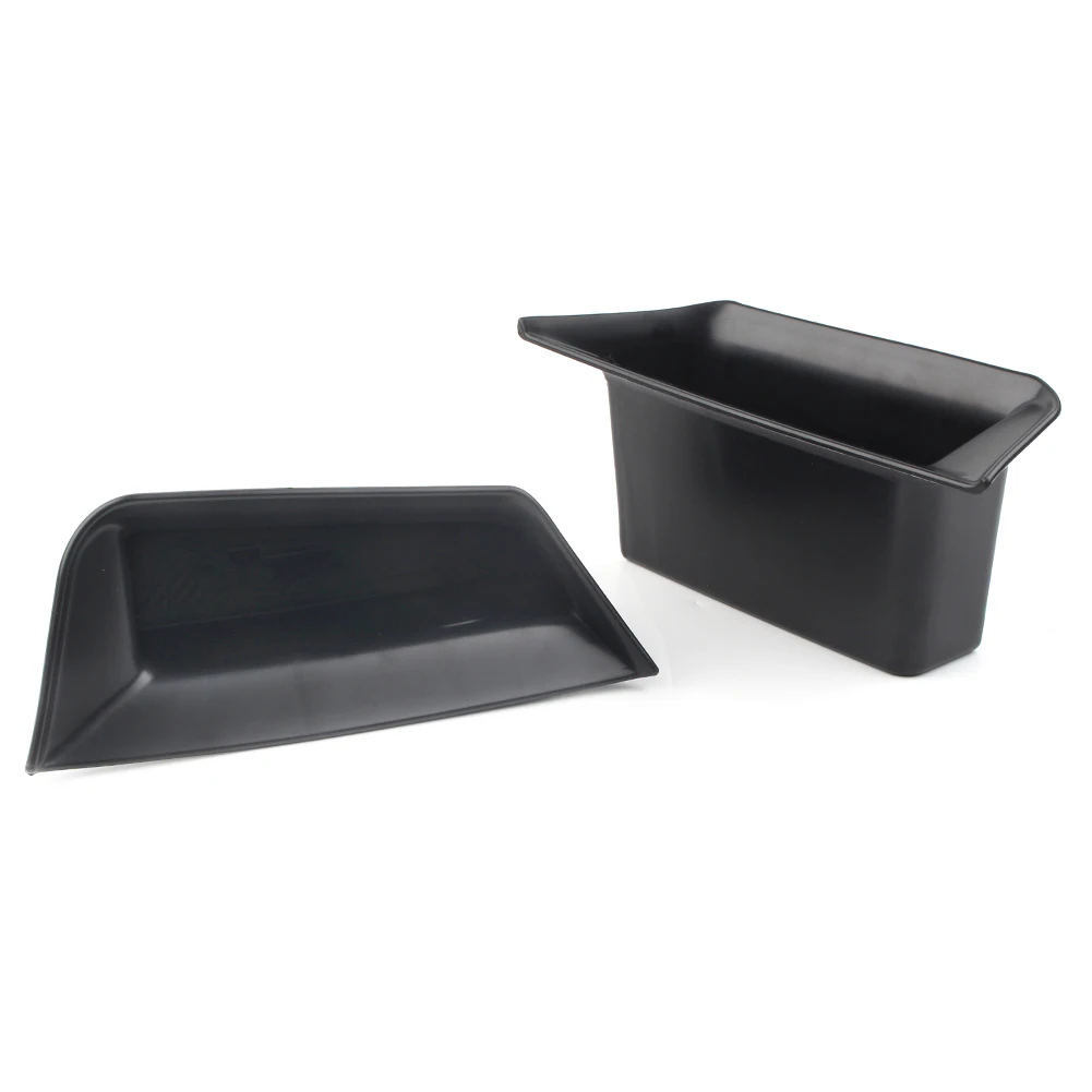 Left Driver Car Front Door Storage Box Organizer Container Holder 2Pcs For Cadillac XT5 2017 2018 2019 ABS Plastic