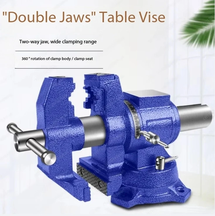 Vise Workbench Multifunctional Heavy Duty Vise Household 6 Inch Desktop Tiger Table Vise Old Flat Mouth Clamp Bench 8