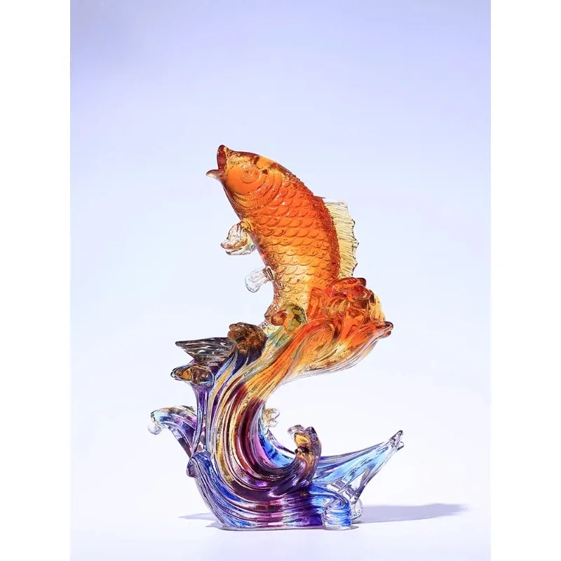 crystal koi fish living room entrance ornament