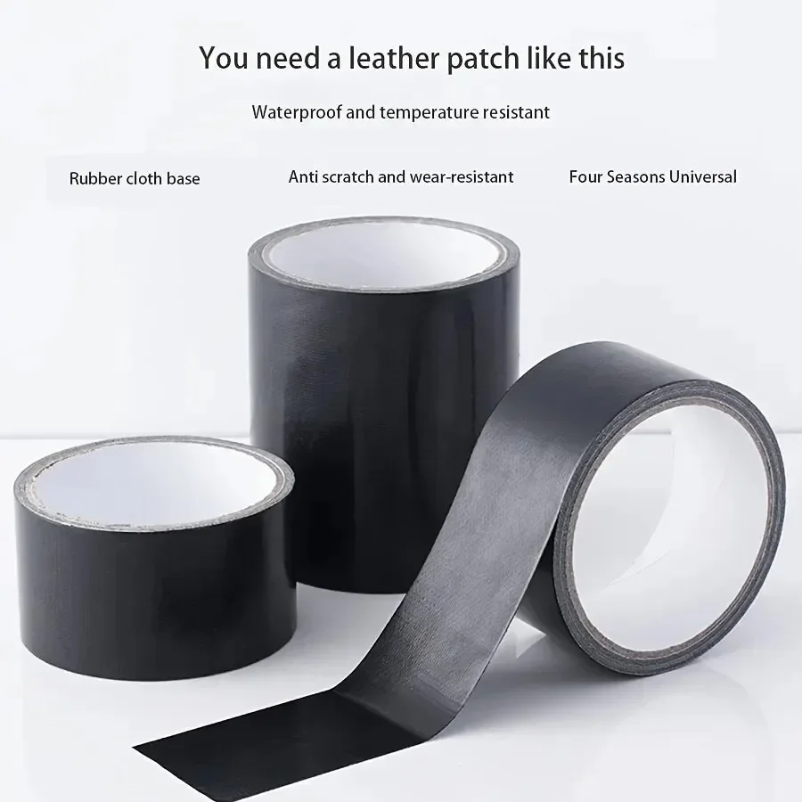 Black Cloth-based Adhesive Tape Is Used For Cushion Repair Leather Seat Sofa Leak Repair Leather Wear-resistant Repair Tape image 2