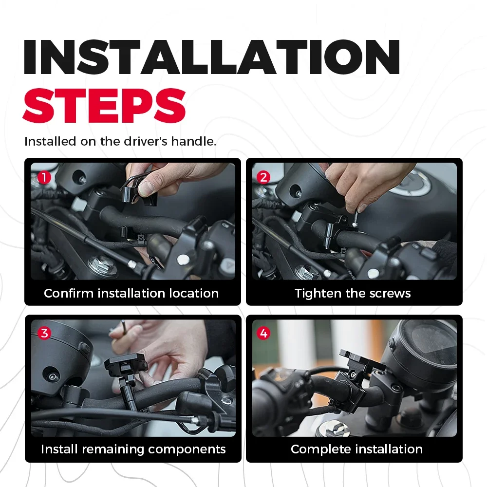 Motorrad Navigation Halter Motorrad GPS Navigation Halterung Universal für 22mm 25mm 28mm 32mm Lenker GPS AMPS halterung Teil